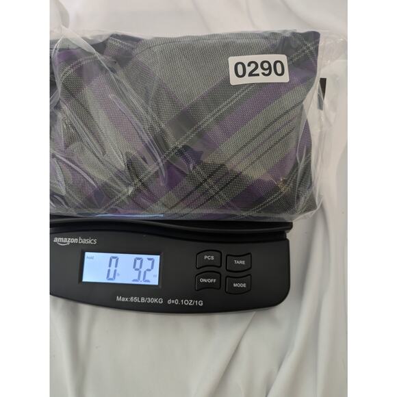 East 5th Women's Purple Gray Plaid Midi‎ Skirt with Liner Size 14 Petite - Picture 11 of 11